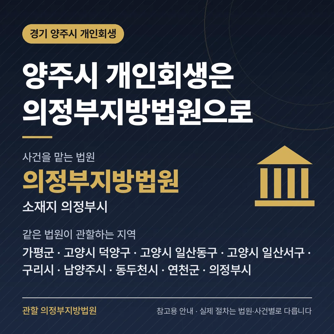 경기 양주시 신용회복 안내 카드