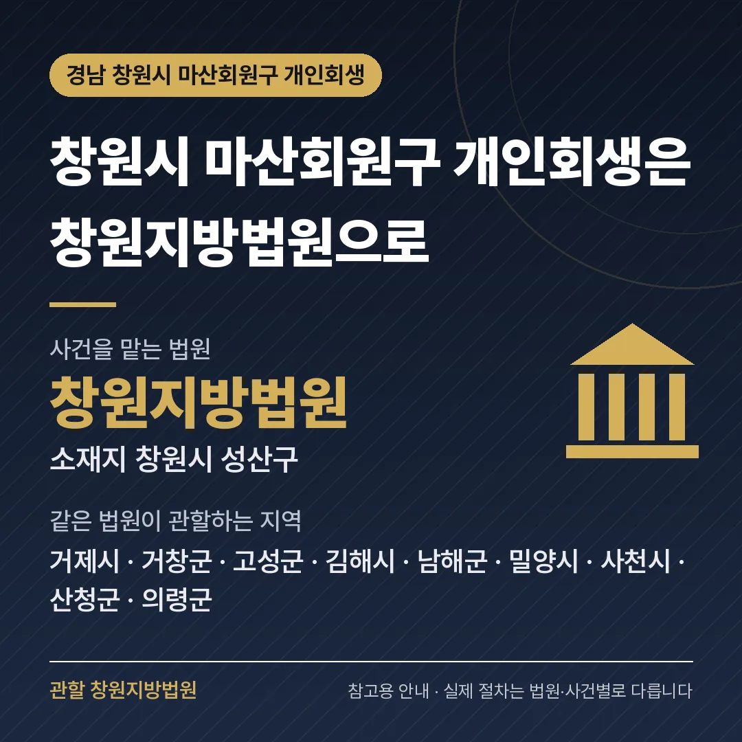 경남 창원시 마산회원구 신용회복 안내 카드