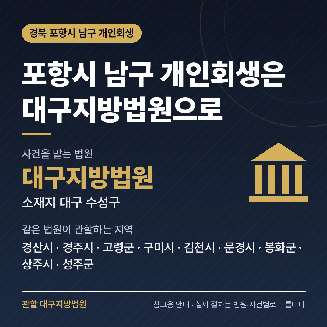 경북 포항시 남구 신용회복 안내 카드
